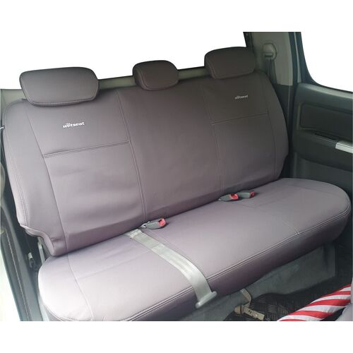 Toyota Hilux N70 (10/2014-07/2015) Black Limited Edition Dual Cab Ute Wetseat Seat Covers (2nd row)