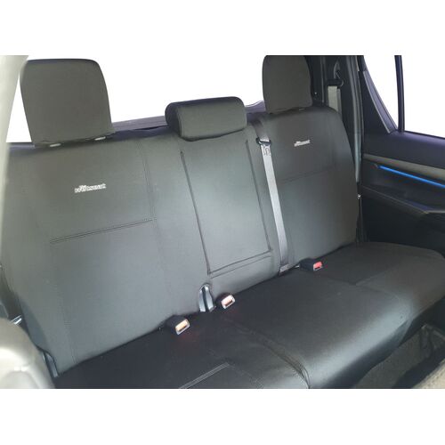 Toyota Hilux N80 (09/2015-Current) Workmate Dual Cab Ute Wetseat Seat Covers (2nd row)