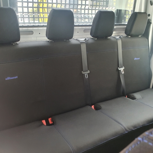 Isuzu NPR (2009-12/2018) Wide and Crew Cabs (Isrihausen Driver Side Seat) Truck Wetseat Neoprene Seat Covers (2nd row)