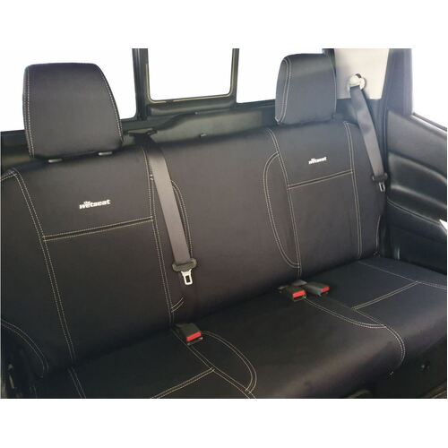 Nissan Navara D23 NP300 (12/2015-2017) RX/ST/ST-X Dual Cab Ute Wetseat Seat Covers (2nd row)
