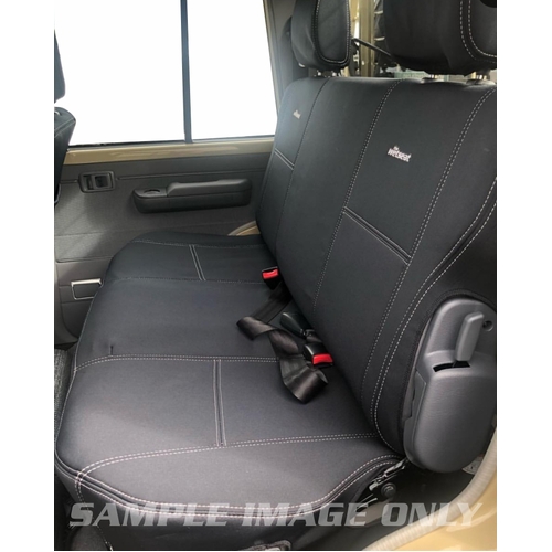 Toyota Landcruiser 78 Series (09/1999-Current) GXL Troop Carrier Wetseat Seat Covers (2nd row)