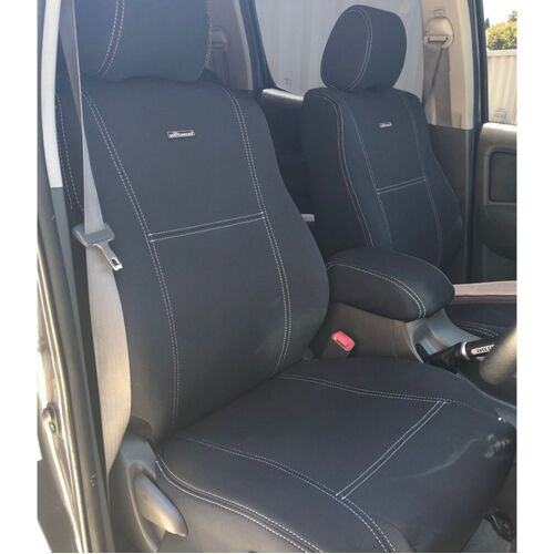 BUNDLE TOYOTA HILUX N70 SR (09/2009-07/2015) Dual Cab in Black Neoprene with Black Stitching