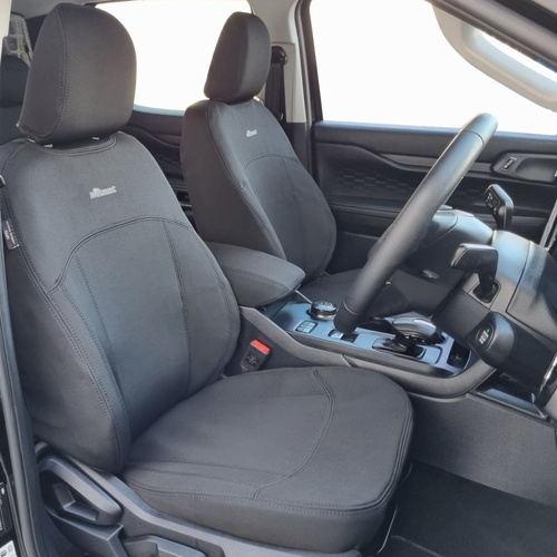 BUNDLE FORD RANGER Super Duty (10/2025-Current) Dual Cab in Black Neoprene with Black Stitching
