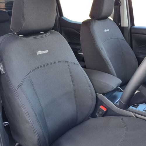 BUNDLE FORD RANGER PY Next Gen (07/2022-Current) XL/XLS/Black Edition Dual Cab in Black Neoprene with Black Stitching