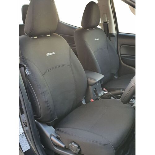 BUNDLE MITSUBISHI TRITON MR GLS Premium/GSR Dual Cab in Black Neoprene with Black Stitching