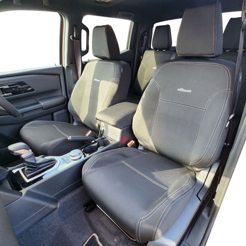 BUNDLE NISSAN NAVARA D27 SL/ST/ST-X/PRO-4X Dual Cab in Black Neoprene with Black Stitching