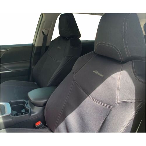 BUNDLE TOYOTA RAV4 HYBRID GX/GXL/Cruiser/Edge (02/2019-09/2023) in Black Neoprene with Charcoal Stitching