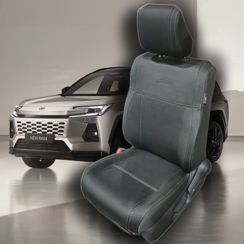 BUNDLE TOYOTA RAV4 Cruiser/Edge HEV (2026-Current) in Black Neoprene with Charcoal Stitching
