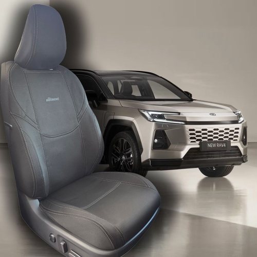 BUNDLE TOYOTA RAV4 XSE HEV (2026-Current) in Black Neoprene with Charcoal Stitching