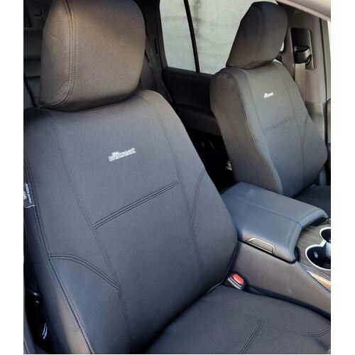 BUNDLE TOYOTA LANDCRUISER 300 Series (09/2021-03/2025) GX/GXL in Black Neoprene with Charcoal Stitching