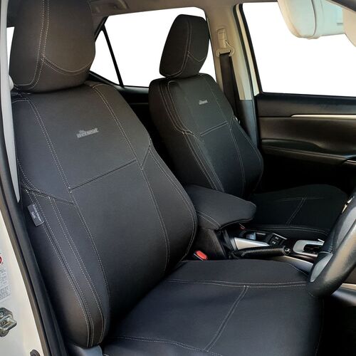 BUNDLE TOYOTA FORTUNER (2015-Current) Wagon in Black Neoprene with Charcoal Stitching