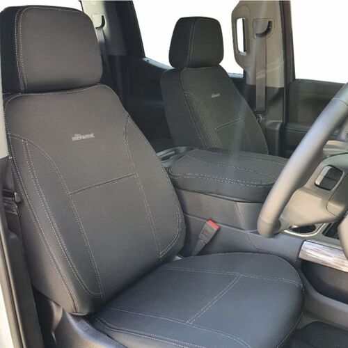 BUNDLE CHEVROLET SILVERADO T1 Series 1500 & 2500 LTZ in Black Neoprene with Charcoal Stitching
