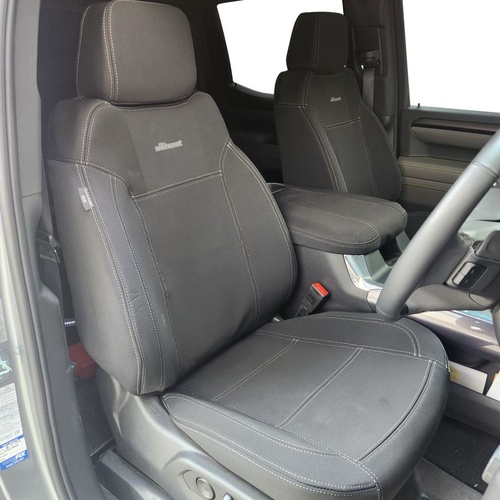 BUNDLE CHEVROLET SILVERADO T1 Series 1500 ZR2 in Black Neoprene with Charcoal Stitching