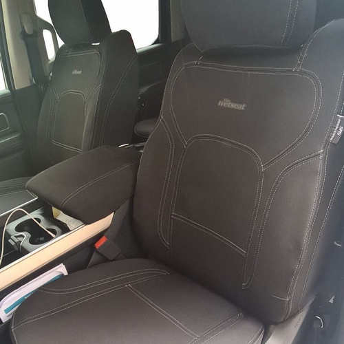 BUNDLE DODGE RAM DJ Series 2500/3500 Laramie Mega Cab in Black Neoprene with Charcoal Stitching
