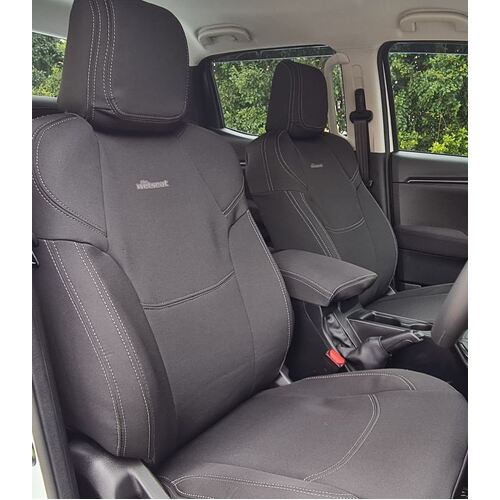 BUNDLE ISUZU DMAX Gen 4 (2020+) Dual Cab in Black Neoprene with Charcoal Stitching