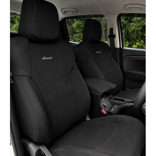 BUNDLE ISUZU DMAX Gen 4 (2020+) LS-M/U/X-Rider/X-Terrain/Blade Dual Cab in Black Neoprene with Charcoal Stitching