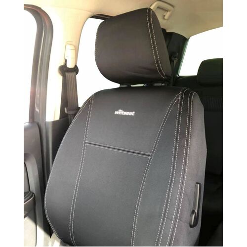 BUNDLE FORD RANGER PX2/PX3 (07/2015-11/2020) Dual Cab in Black Neoprene with White Stitching
