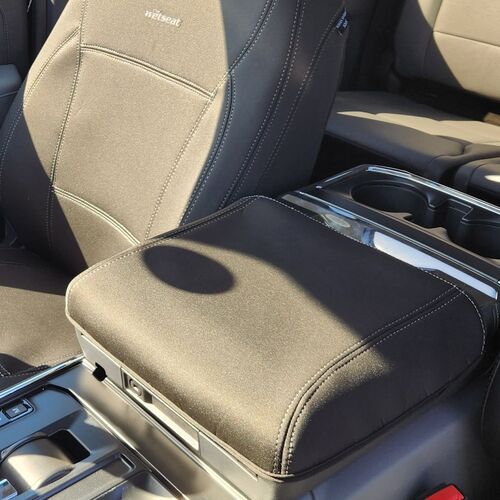 Ford F-150 (07/2015-02/2023) LARIAT Dual Cab Ute Wetseat Seat Covers (Console Lid Cover)