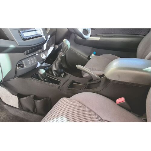 Toyota Hilux N70 (09/2009-07/2015) SR/SR5 MANUAL Dual Cab Ute Wetseat Seat Covers (Console Organiser)