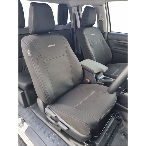 Toyota Hilux N80 (09/2015-Current) SR/SR5 Extra Cab Ute Wetseat Seat Covers (Front)