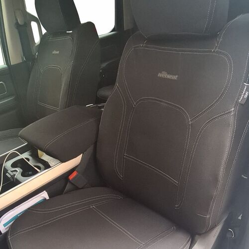 Dodge Ram 1500 DT Series (10/2020-Current) Laramie/RamBox/Limited/TRX Crew Cab Ute Wetseat Seat Cover (Front)
