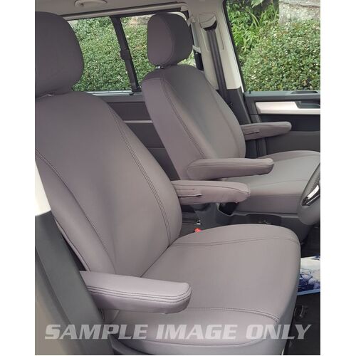Ford Transit VN (05/2019-Current) Custom (Front Buckets with Armrests) Crew Van Wetseat Seat Covers (Front)