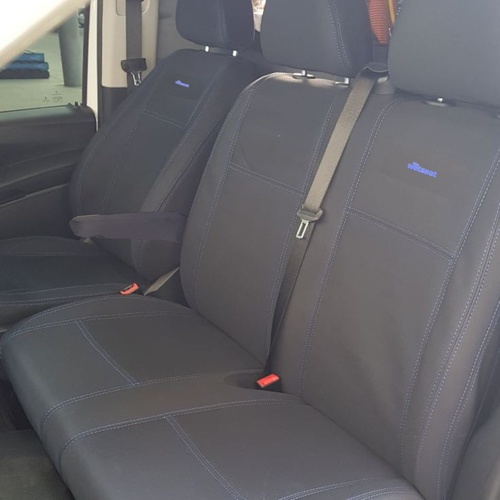 Ford Transit AV (08/2023-Current) Custom Trend (Driver side with 1 Armrest & Passenger Bench Seat) Van Wetseat Seat Covers (Front)