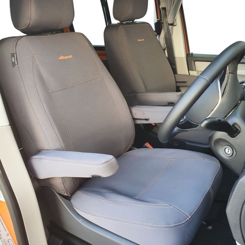 Ford Transit AV (12/2024-Current) Custom Sport (Bucket Seats with 4 Armrests) Crew Van Wetseat Seat Covers (Front Pair)
