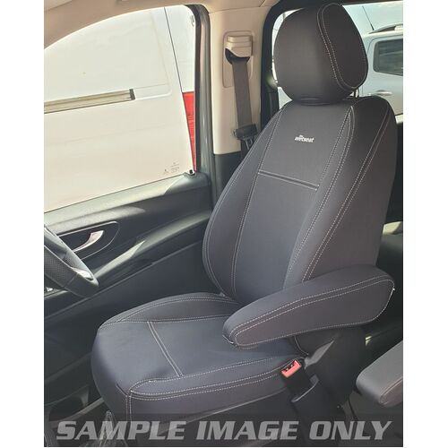 Mercedes Sprinter NCV3 (10/2013-05/2018) (Bucket and 3/4 Bench Seats with Driver Side Inner Armrest) Van Wetseat Seat Covers (Front)