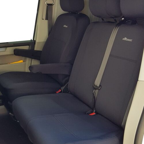 Volkswagen Transporter T5 Series 2 (2009-06/2015) All (Bucket with Pair of Armrests and 3/4 Bench Seat) Van Wetseat Seat Covers (Front)