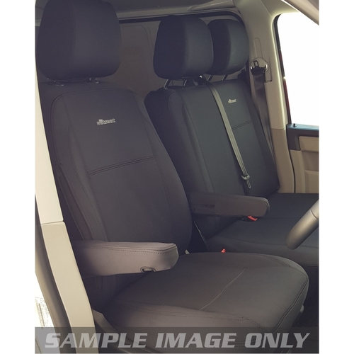 Volkswagen Transporter T5 Series 2 (2009-06/2015) All (Bucket with Pair of Armrests and 3/4 Bench Seat) Van Wetseat Seat Covers (Front)