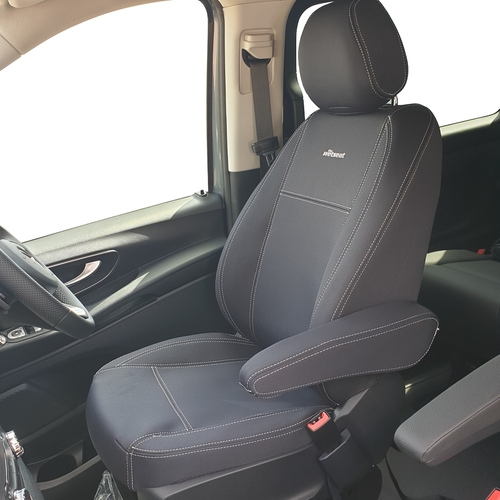Volkswagen Transporter T5 Series 2 (2009-06/2015) All (Buckets Seats with Inner Armrests) Van Wetseat Seat Covers (Front)