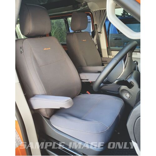 Volkswagen Transporter T6 (07/2015-Current) All (Front Buckets with Driver Side Inner Armrest Only) Van Wetseat Seat Covers (Front)